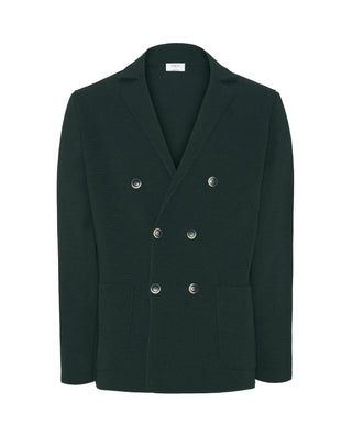 Chaqueta verde estilo esmoquin de punto by MIRTO | 03689_0051_1
