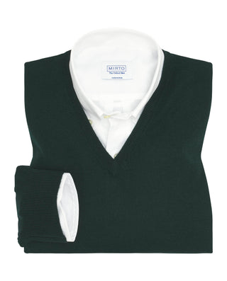 Jersey cuello V de lana merino extrafina by MIRTO | 03691_0056_1