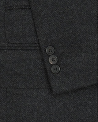 Abrigo regular fit diagonal gris