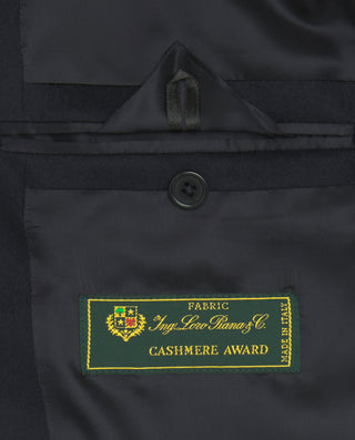 Americana de cashmere azul marino