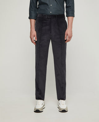 Pantalón regular fit micropana gris by MIRTO | 03847_0052_1