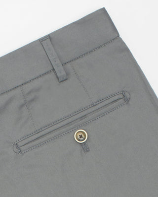 Pantalón gris claro regular fit algodón strech