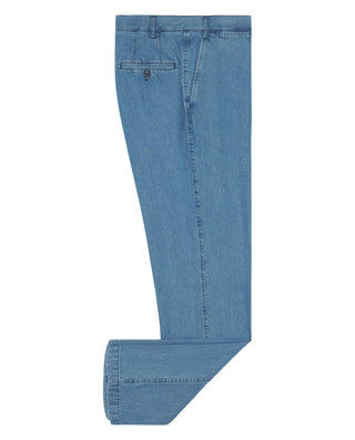 Pantalón regular fit denim lyocell y algodón azul claro