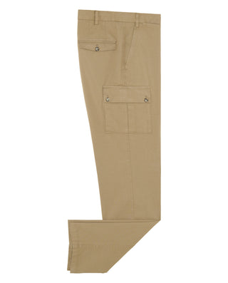 Pantalón cargo tostado algodón stretch by MIRTO