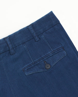 Pantalón casual azul oscuro espiga