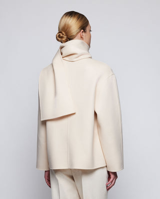 Chaquetón doble faz blanco de lana cashmere by MIR | 04035_0050_2