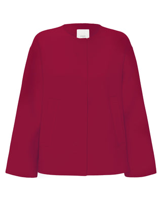 Chaquetón doble faz rosa de lana cashmere by MIRTO | 04035_0052_4