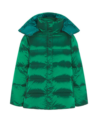 Plumífero corto "water repellent" verde