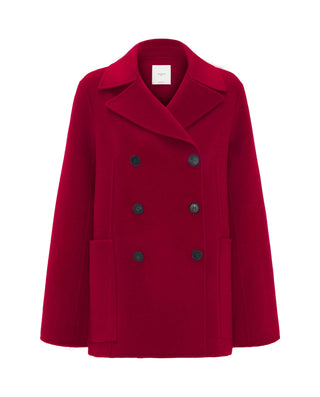 Chaquetón doble faz rosa de lana cashmere by MIRTO | 04040_0051_1