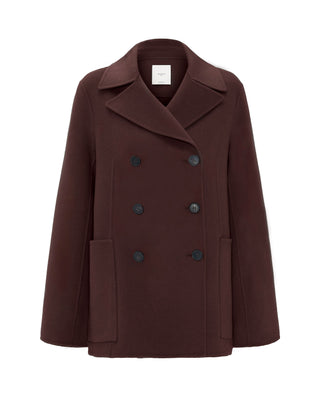 Chaquetón doble faz marrón de lana cashmere by MIR | 04040_0052_4