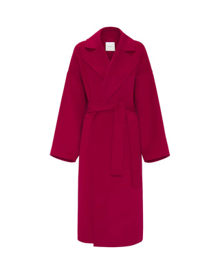 Abrigo doble faz fucsia de lana y cashmere by MIRT | 04041_0050_4