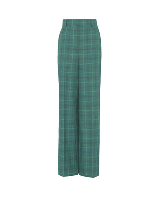 Pantalón traje verde de cuadros by MIRTO | 04115_0050_4