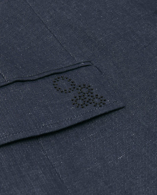 Blazer denim con aplicaciones