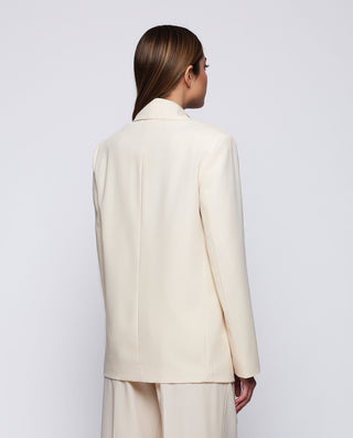 Blazer cruzada vainilla de lana by MIRTO | 04153_0050_2