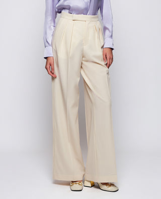 Pantalón traje vainilla de lana by MIRTO | 04162_0050_1