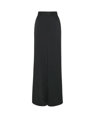 Pantalón de traje negro en satén by MIRTO | 04166_0050_4