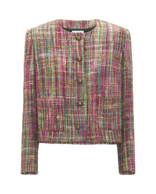 Chaqueta de tweed multicolor by MIRTO | 04179_0050_4