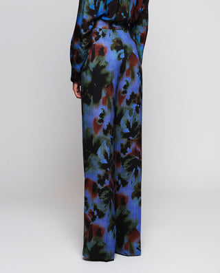 Pantalón fluido azul estampado by MIRTO | 04236_0050_2