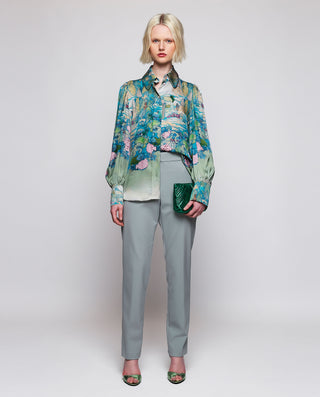 Blusa verde y azul estampado pictórico by MIRTO | 04252_0050_3