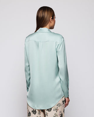 Blusa verde agua fluida by MIRTO | 04314_0050_2