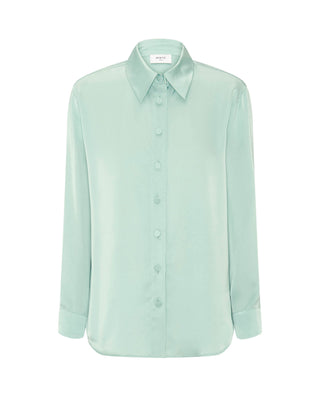 Blusa verde agua fluida by MIRTO | 04314_0050_4