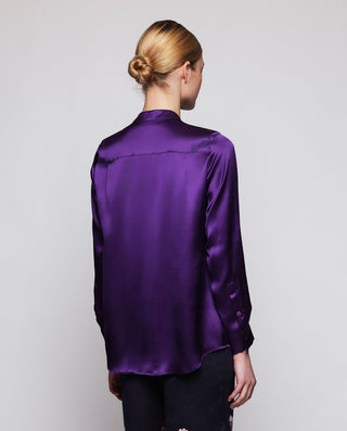 Blusa morada de seda by MIRTO | 04323_0050_2