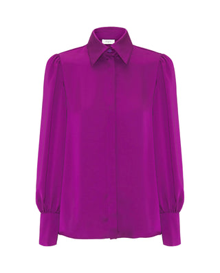 Blusa fluida morada