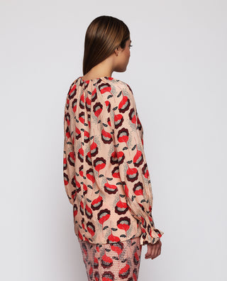 Top rojo y rosa estampado floral by MIRTO | 04340_0050_2