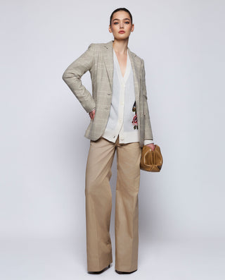 Cárdigan de lana jacquard con bordado floral by MI | 04420_0050_3