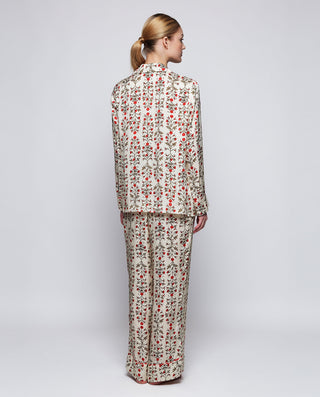 Pijama beige estampado floral rojo by MIRTO | 04447_0050_2
