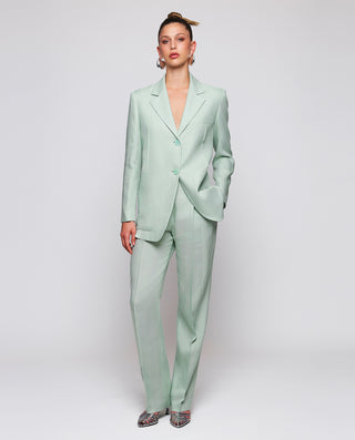 Blazer de traje verde by MIRTO | 04490_0050_3