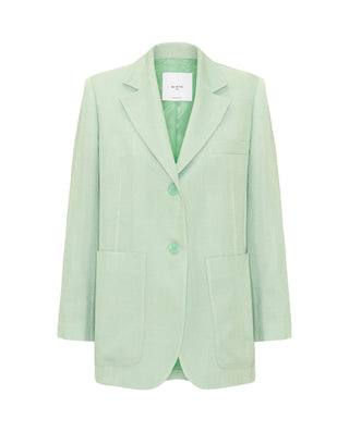 Green suit blazer