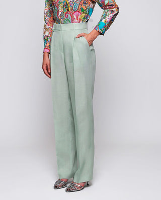 Pantalón de traje verde by MIRTO | 04492_0050_1