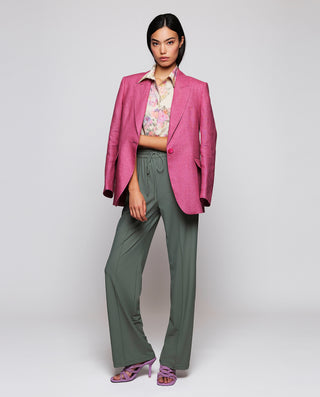 Camisa beige manga corta estampado floral by MIRTO | 04520_0050_3