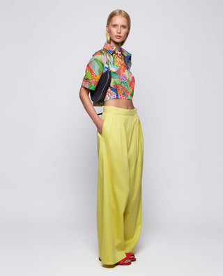 Camisa corta estampado multicolor de algodón by MI | 04521_0050_3