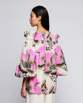 Top estampado floral de algodón by MIRTO | 04531_0050_2