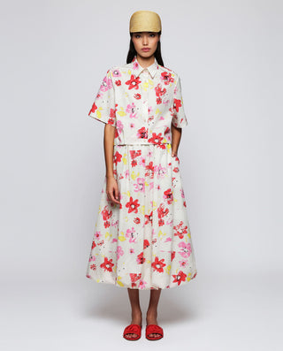 Camisa corta estampado figurativo de algodón by MI | 04543_0050_3