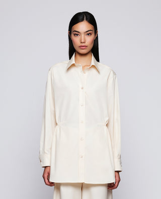 Camisa beige de algodón by MIRTO | 04557_0051_1