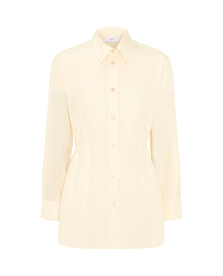 Camisa beige de algodón