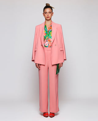 Top fluido verde de seda