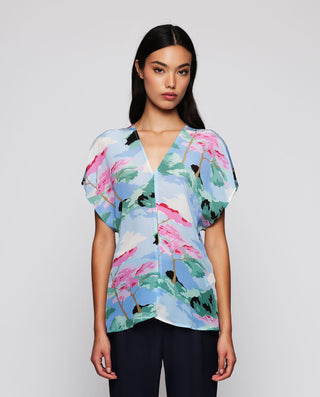 Top azul estampado. by MIRTO | 04595_0050_1