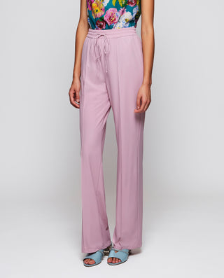 Pantalón rosa stretch en tejido técnico by MIRTO | 04606_0050_1