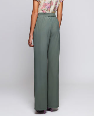 Pantalón verde stretch en tejido técnico by MIRTO | 04606_0051_2