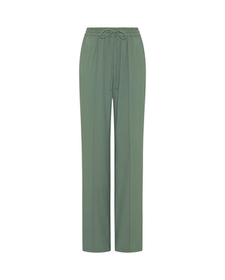 Pantalón verde stretch en tejido técnico by MIRTO | 04606_0051_4