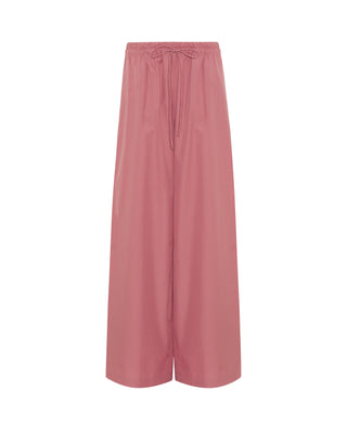 Pantalón rosa de algodón cintura elástica