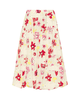Falda abullonada estampado figurativo algodón by M | 04649_0050_4