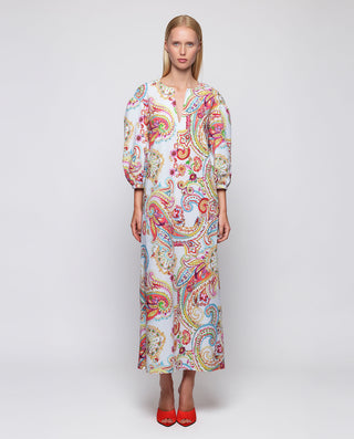 Kaftán multicolor estampado paisley algodón by MIR | 04712_0050_1