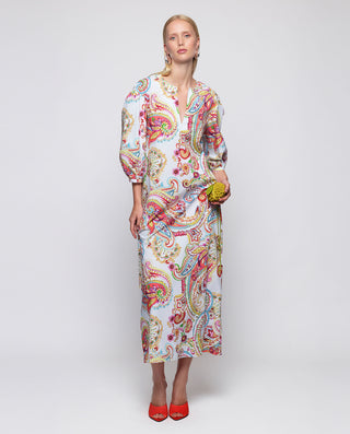 Kaftán multicolor estampado paisley algodón by MIR | 04712_0050_3