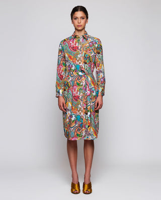 Vestido camisero estampado paisley de algodón by M | 04797_0050_1