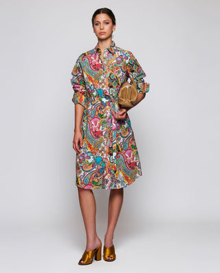 Vestido camisero estampado paisley de algodón by M | 04797_0050_3